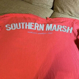 SOUTHERN MARSH WOMEN SHIRT PINK WITH BREAST POCKET SIZE XS